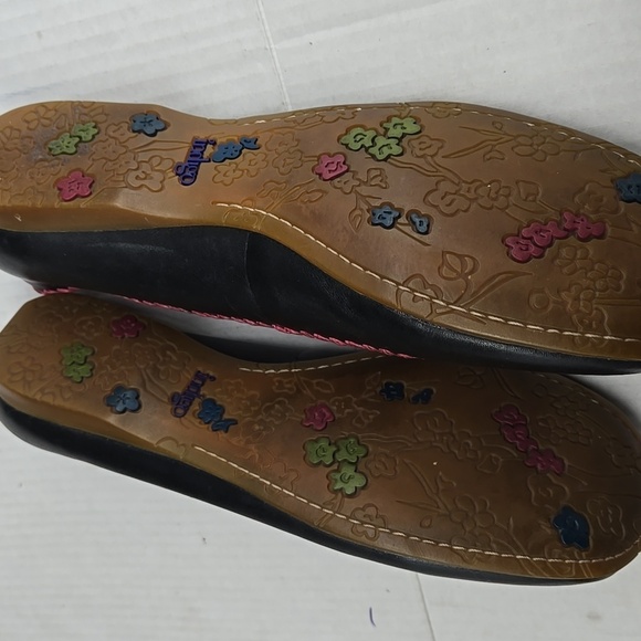 Clarks Indigo Embroidered boho Leather Flats 9 - Picture 4 of 6